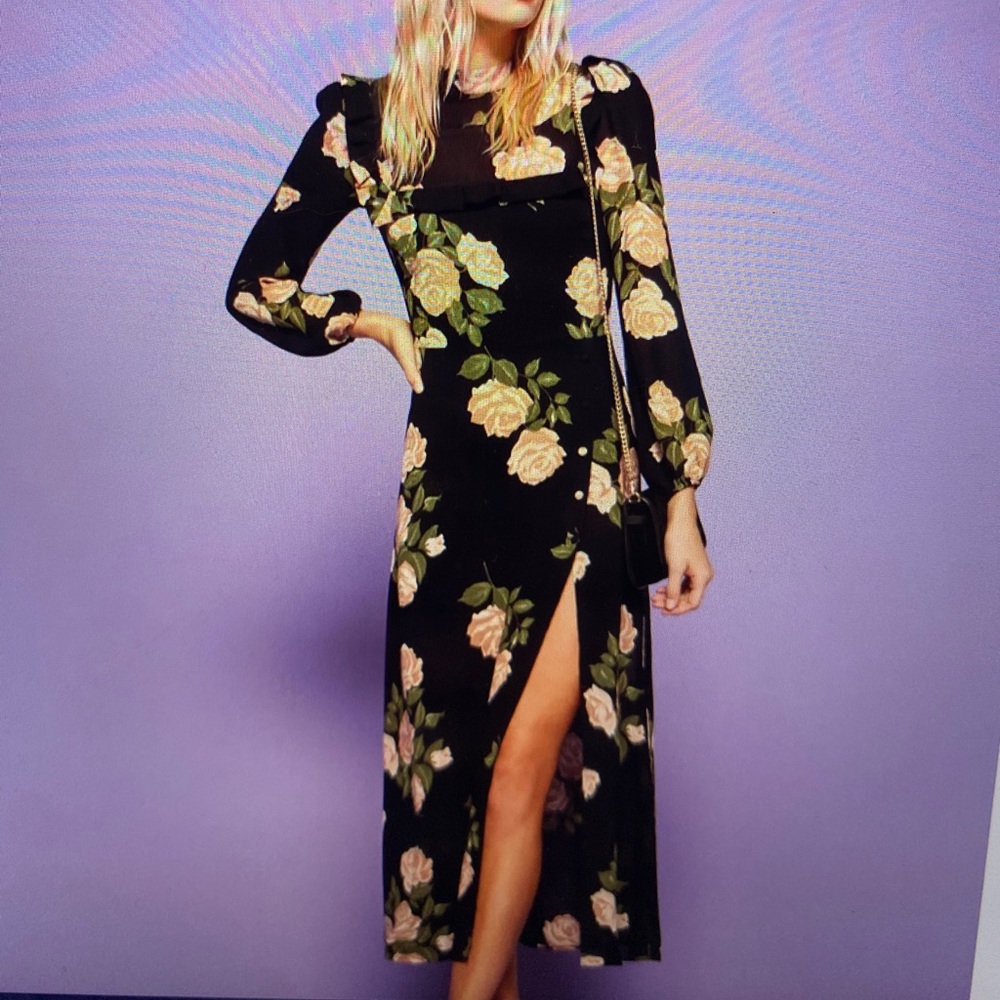 Reformation Floral Gillian Dress size 0P